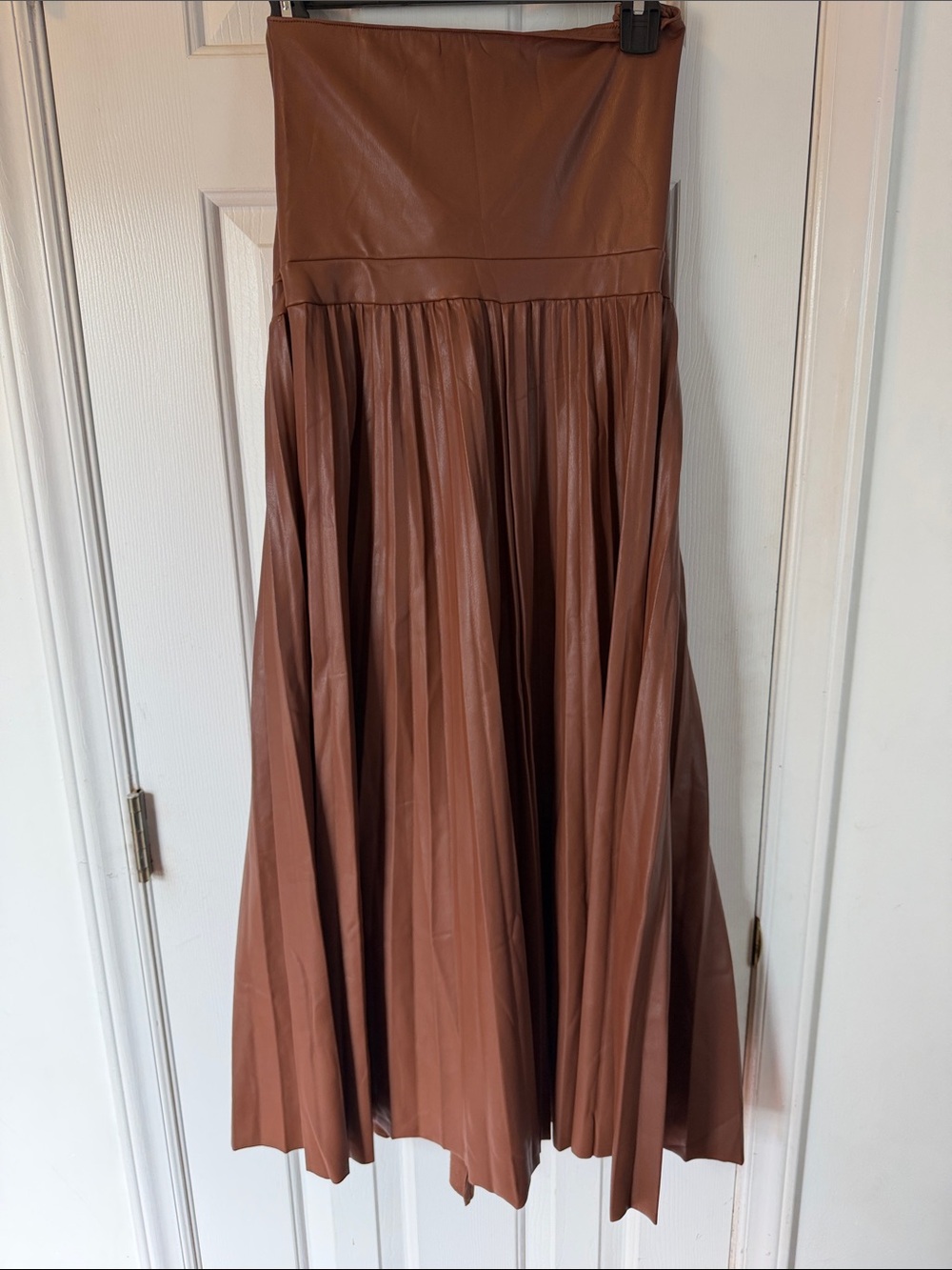 Scoop Ultimate Faux Leather Strapless Midi Dress Large 12-14 - Picture 6 of 6